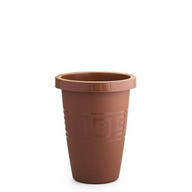 Imagem de Vaso Tacho Grego Redondo Telha Terracota 14,5L 38,5X29,5Cm