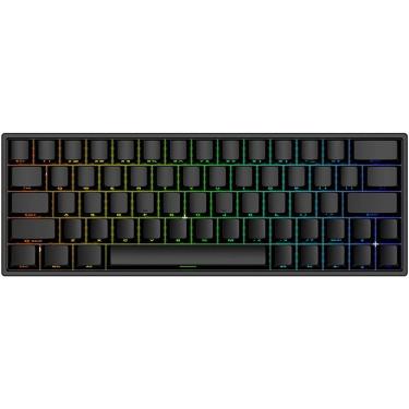 Imagem de Teclado para jogos Hyekit Irock ND63 PRO 63 teclas com fio RGB