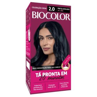 Imagem de Tinta de Cabelo Biocolor Mini Kit Preto Azulado Incrível 2.0