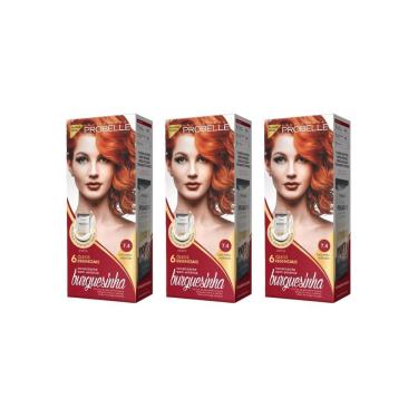 Imagem de Coloração Probelle Burguesinha 7.4 Louro Med Acobreado-3Un