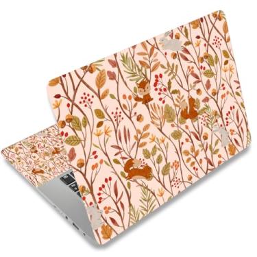 Imagem de Adesivo para laptop 12.1 13 13.3 14 15 15.6 polegadas Netbook adesivo decalque reutilizável universal notebook PC arte personalizada protetor por AORTDES (AD-NEK-76 Flower Bush Squirrel)