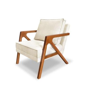 Imagem de Poltrona Mona Linho Boucle - Lucadi Home, Linho Boucle Ouro