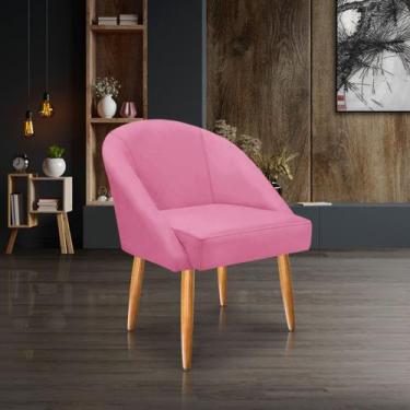 Imagem de Cadeira Lua Veludo Decorativa Luxo Poltrona Lua Sala de Estar, Salão, 
