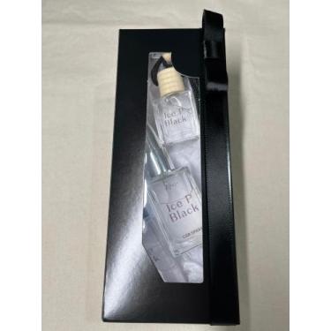 Imagem de Kit Aromatizador Para Carro Pingente Spray e Refil Ice Black - Likare
