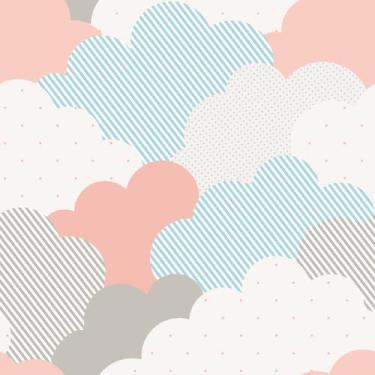 Imagem de Papel de Parede Nuvens Coloridas 3,00m (baby-74) - Inove Papéis de Par