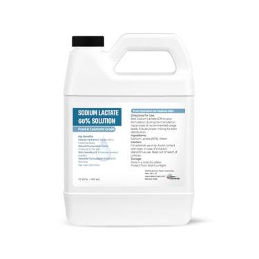 Imagem de Talsen Chemicals Lactato De Sódio 60% (32 Onças / 946 Ml), Lactato De Sódio Líquido Para Fabricação De Sabonetes E Loções, Conservante Natural E Agente Tamponante, Umectante Natural, Barra De Sabão