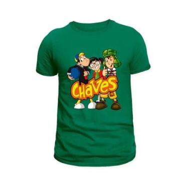 Imagem de Camiseta Camisa Chaves Infantil e Adulto Blusa unissex 100% Algodão - 