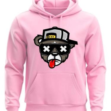 Imagem de Moletom Personalizado Urso Bone Bolado Fio 30.1 - Hs, Rosa, M