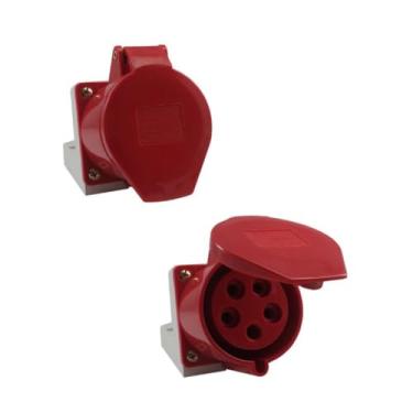 Imagem de Tomada Industrial Sobrepor 125 32A 6H 380-415V 3P+N+T VM