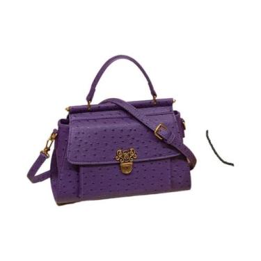 Imagem de Bolsa Feminina Crossbody de Luxo - Grande Capacidade - Outono/Inverno,