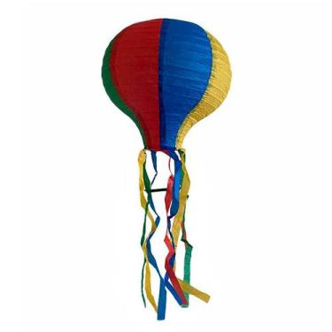 Imagem de Balão Lanterna Festa Junina Fitas Decoração Arraiá - 25cm - ArtLille