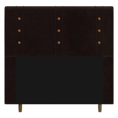 Imagem de Cabeceira Cama Box Casal King Size Roma 195cm Corano Marrom