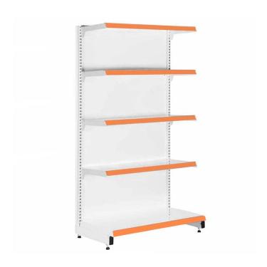 Imagem de Gôndola Prateleira Para Supermercado 5 Níveis 40x30 New Plus 1,70 Ponta pe Laranja - sa Gôndolas