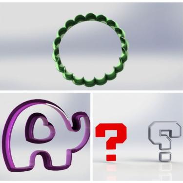 Imagem de Cortador Kit Revelação Chá De Bebê Tamanho 5Cm