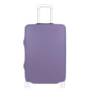 Imagem de Joisal Capa de terno cinza gradiente serve para identificador de bagagem de 45 a 81 cm, Roxo acinzentado, XL 29-32 in