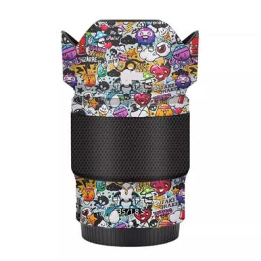 Imagem de Skin Lens Camera Skin Wrap Vinil Protetor Adesivo Acessórios de Fotografia para Nikon Z 35mm F1.8S (Graffiti Branco)