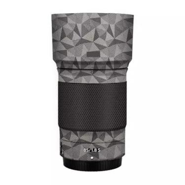 Imagem de Adesivo protetor de câmera de película de vinil para Nikon Z 85 mm F1.8S protetor acessórios de fotografia (titânio triangular)