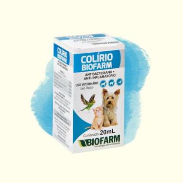 Imagem de Colírio Cão Gato e Aves Anti-inflamatório 20ml Biofarm