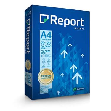 Imagem de Papel Sulfite Report Azul A4 75g 500 folhas