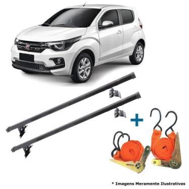 Imagem de Rack Teto Mobi 2016 Ate 2020 Travessas Bagageiro + 2 Cintas - Rack de 