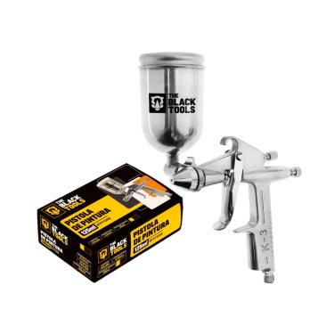 Imagem de Pistola De Pintura Aerógrafo K3 De Gravidade Bico 0.5mm 125 Ml Btpt1200 The Black Tools