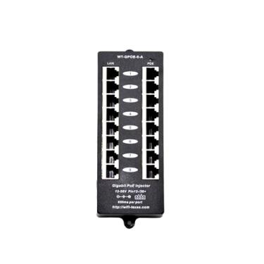 Imagem de PoE Texas Injetor De 8 Portas - Gigabit Passive Power Over Ethernet, Suporte Parede Frontal Midspan Para Câmeras Segurança, Telefones Ip, Aplicativos Wi-Fi, Funciona Com Switch Não-Poe, Inclui Fonte