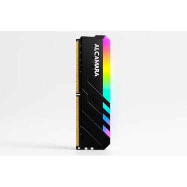 Imagem de Memória RAM ALCAMARA RGB 16GB (01x16GB) DDR4 3200MHz DIMM 1,2V, Perfeito Desempenho para Computadores Desktop e Jogos