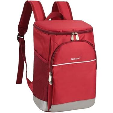 Imagem de Mochila Isolada Cooler Bag Thermo Luch Picic Box Cool Ice Pack Fresh Thermal Bags Geladeira Para Campig, Red, S