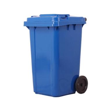 Imagem de Lixeira Externa Com Tampa Lata Lixo Plástico Grande Capacidade Lixeira Cilíndrica Longa Para Triagem Externa 4 Cores Uso(Blue,100L)