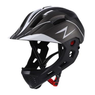Imagem de Aymzbd Capacete de Bicicleta para Crianças Capacete de Ciclismo de Estrada Resistência Ao Impacto Elegante 50cm-55cm Capacete de Bicicleta Infantil para Cicl, Preto