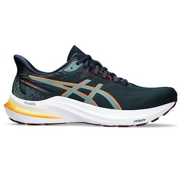 Imagem de ASICS Tênis de corrida masculino GT-2000 12, Azul francês/azul-petróleo nebuloso, 12 Wide
