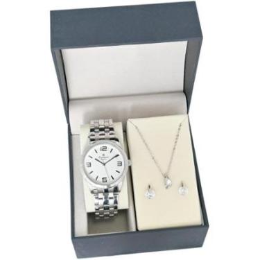 Imagem de Relogio Kit Champion Feminino Prova D'agua e Semi joia-Feminino