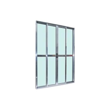 Imagem de Porta Balcão 4 Folhas Vidro 210x200 Brilhante Linha 25