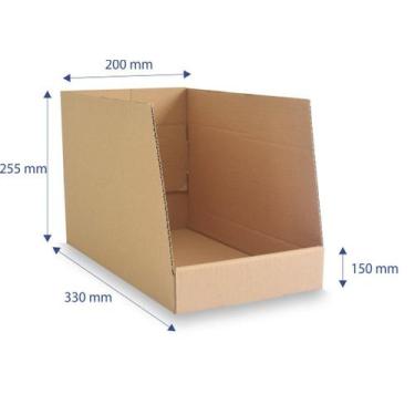 Imagem de Caixa Papelão Organizadora Estoque Colmeia GA05 25 Unidades - Embalage