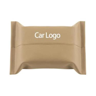 Imagem de Caixa De Tecido Para Viseira Solar De Carro Em Couro PU Para VW Jetta 