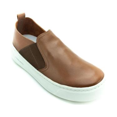 Imagem de Tênis Slip On Masculino Perlatto Eaw003 - Marrom-Masculino