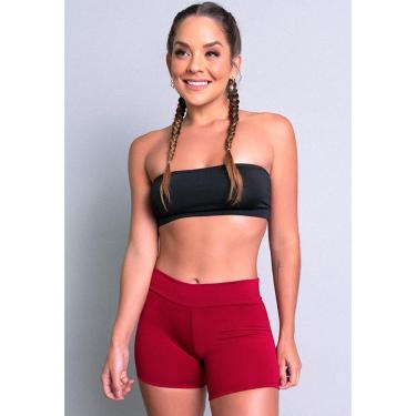 Imagem de Short Curto Feminino Cintura Alta Fitness Academia Mvb Modas-Feminino