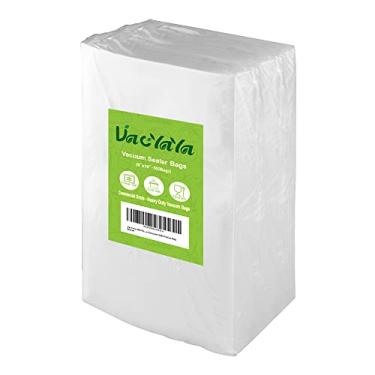 Imagem de Sacos de armazenamento de selador a vácuo para freezer e economizador de alimentos VacYaYa 100 litros, Branco, Pint6"x10"(100Bags)