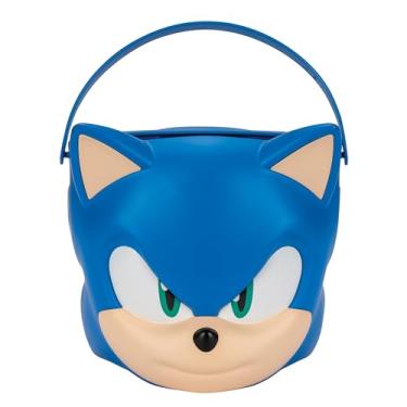 Imagem de Disguise Sonic Trick or Treating Pail, Official Sonic Movie 3 Halloween Candy Bucket for Kids, One Size