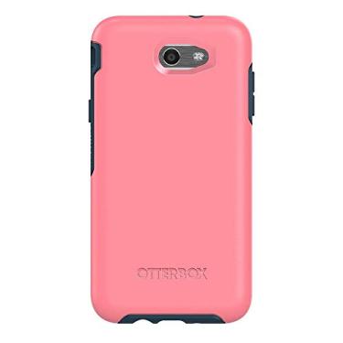 Imagem de OtterBox Capa da série Symmetry para Samsung Galaxy Express Prime 2, J3, J7 - caramelo de água salgada (Pipeline Pink/Blazer Blue)