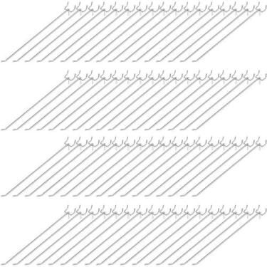 Imagem de Ganchos de prateleira Peg Board, aço inoxidável Shimeyao, 30 cm, 100 u