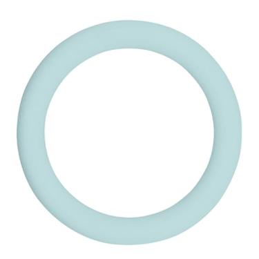 Imagem de oshhni Anel de peso, anel de potência, círculo ponderado, suprimentos portáteis, equipamento de fitness antiderrapante, 10 lb, kettlebell para pilates, Cinza