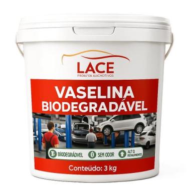 Imagem de Vaselina Biodegradável 3Kg LACE - Facilitie Pasta Uso Residencial e Pr