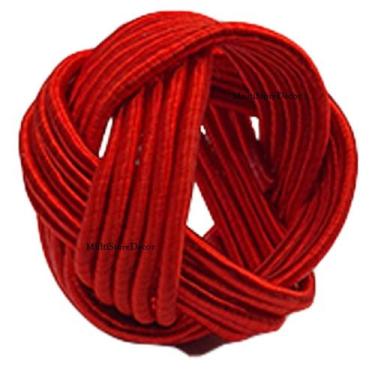 Imagem de KIT 04 Anel Argola Porta Guardanapo Trançado Terracota Laranja - Multi