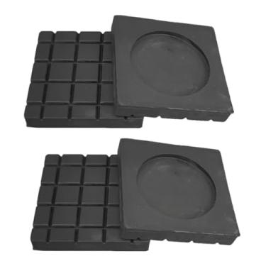 Imagem de Fenteer 4x Almofadas antivibração para máquina de lavar, suporte para os pés, redução de ruído, pedestais para lavadora, secadora e geladeira, móveis e sofá