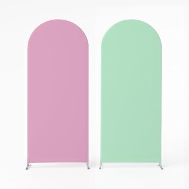 Imagem de Painel Lateral Romano Picolé Dupla Face Veste Fácil 0,90mx 2,0m Cores Lisas (Rosa Bebê e Verde Bebê)