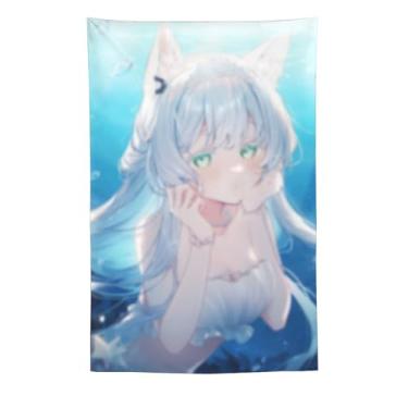 Imagem de LIEGBMEU Sexy Bikini Hot Anime Girl Tapeçaria 152.4 cm x 228.6 cm Interior Exterior Wall Quilt Art Decoração de Tapeçaria Caprichosa, AF106