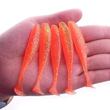 Imagem de 5 cm 7,5 cm 9,5 cm Jigging Wobblers Easy Shiner Iscas de pesca artificiais de duas cores silicone macio equipamento de carpa
