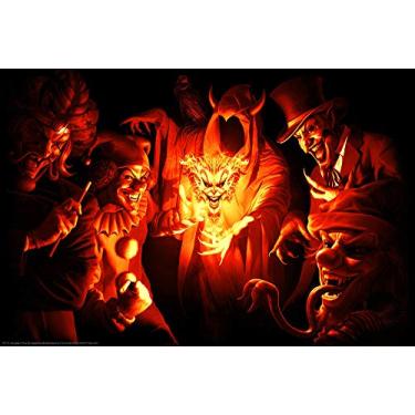 Imagem de BUY ART FOR LESS Oficialmente licenciado Insane Clown Posse - Joker Gathering - Pôster artístico - 61 x 91 cm - Impressão decorativa - Papel pôster - Pronto para emoldurar