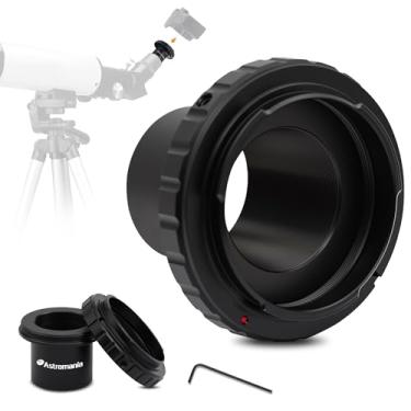 Imagem de Anel T Astromania e adaptador telescópio M42 para 1,25" (T-Mount) para câmeras telescópicas Pentax-k SLR/DSLR de 42 mm. (para câmera K-x, K-r, K-01, K-30, K20D, K200D, K2000, K1000, K100D Super, K110D, Etc).